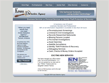 Tablet Screenshot of kroesdetective.com